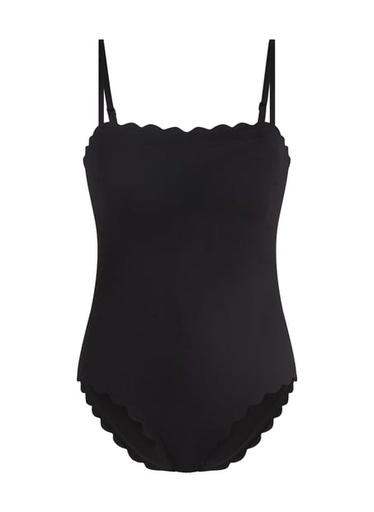 Maillot de bain Bandeau Scallop - Noir