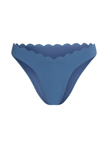Slip de Bikini Échancrés Scallop - Bleu