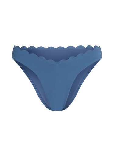 Slip de Bikini Échancrés Scallop - Bleu