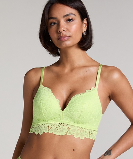 Soutien-gorge préformé sans armatures longline Shiloh - Vert