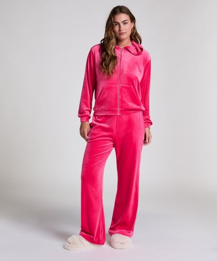 Pantalon de pyjama velours - Rose