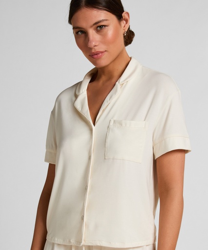 Veste à manches courtes en jersey Essential - Blanc
