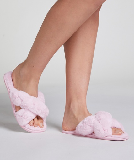 Fake Fur Slider - Violet