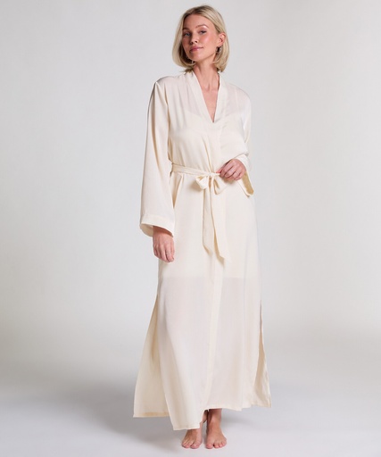Kimono Satin - Blanc