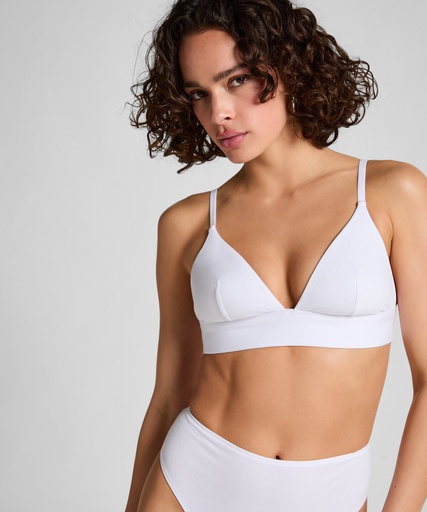 Brassière en coton - Blanc