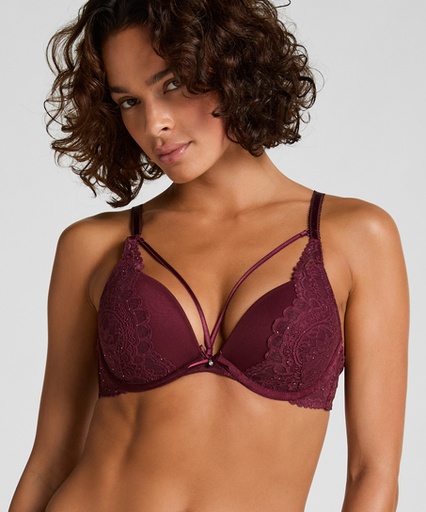 Soutien-gorge push-up à armatures préformé Isadora - Rouge