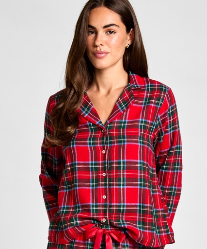 Flannel Pyjama Set - Red