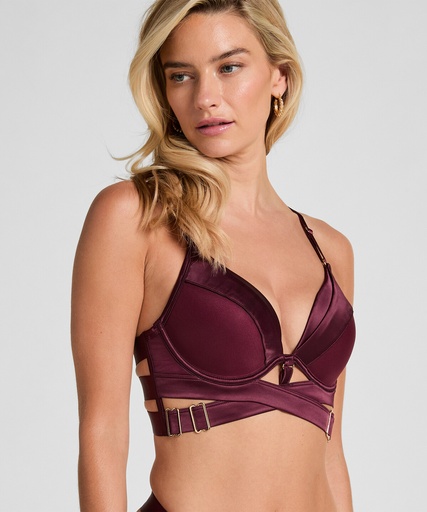Soutien-gorge à armatures longline push-up préformé Colette - Violet