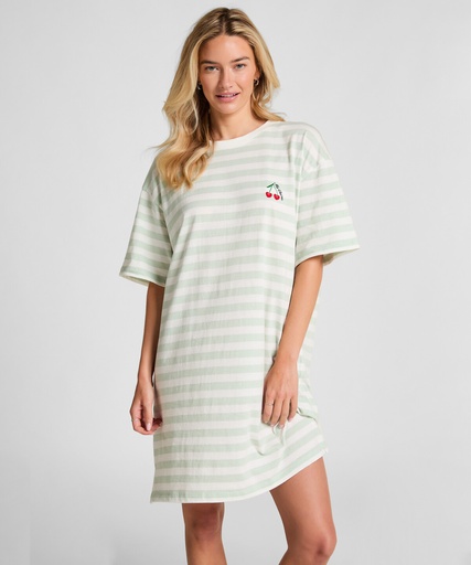 Round Neck Nightshirt - Green