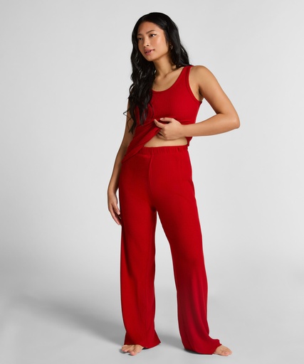 Pantalon Brushed Jersey - Rouge