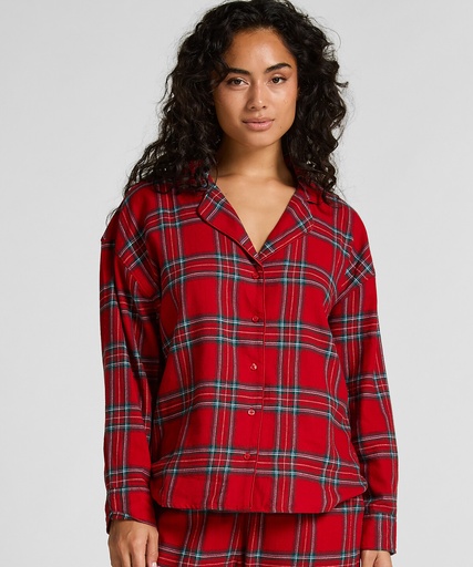Haut de Pyjama Flanel - Rouge