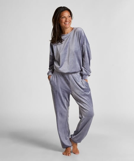 Pantalon de jogging Velours - Bleu