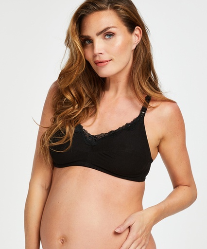 Non-Padded Nursing Bra - Black