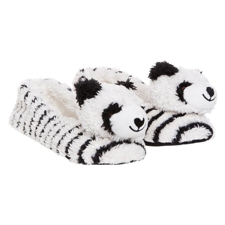 [108465003] Ballerina slippers Animal Panda - White