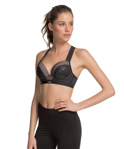 HKMX The Game Level 1 Sports Bra - Black