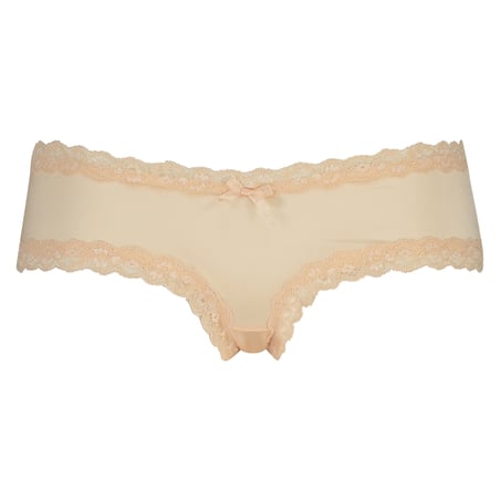V-Shaped Microfibre Brazilian - Beige