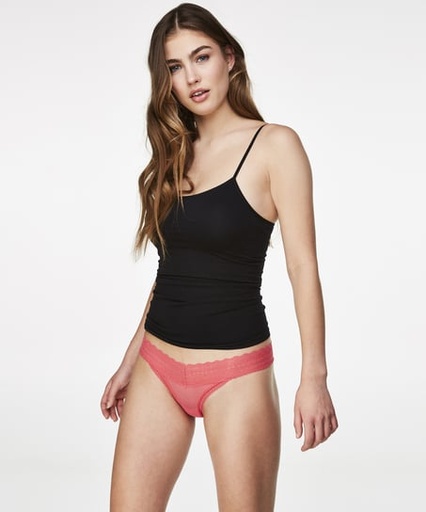 [131075005] Geo Lace ULV Thong - Pink