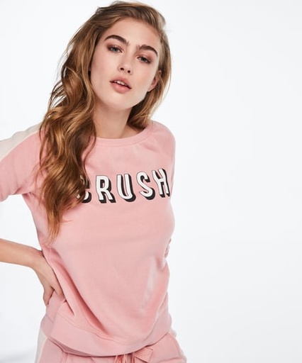 Off-Shoulder Sweater - Pink