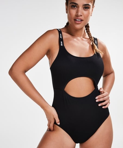HKMX Tight Closure Swimsuit - Black