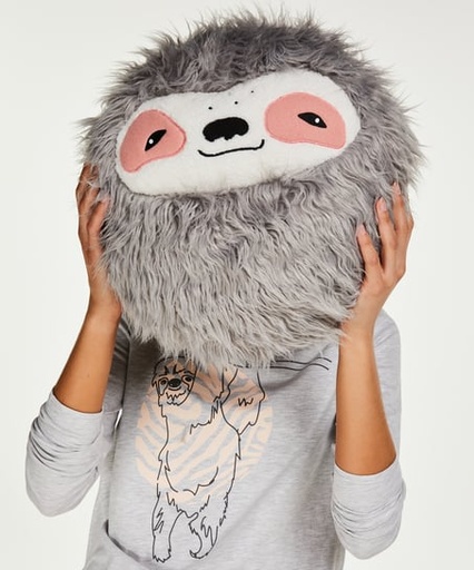 [163913001] Sloth Cushion - Gray