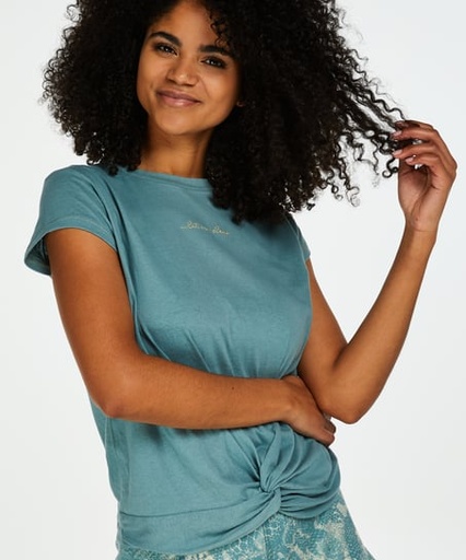 [167016003] Short sleeve jersey pyjama top - Green