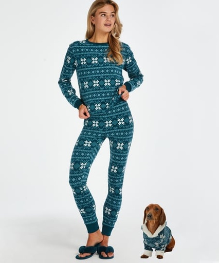 [170092001] Fleece Pyjama Set - Blue