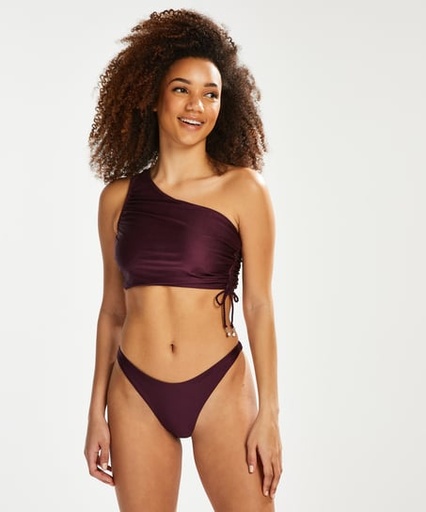 Estefan high-cut bikini bottoms - Purple