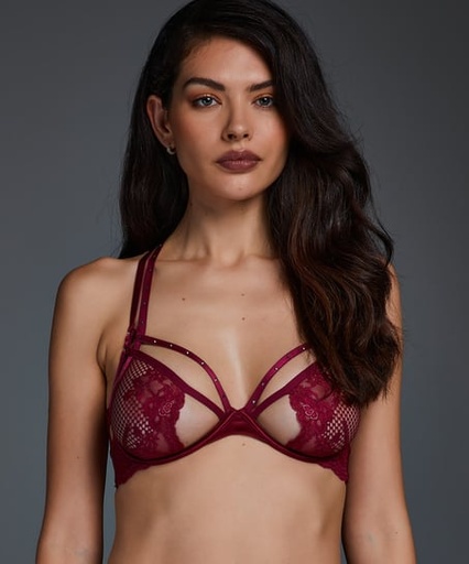 Monroe Non-Padded Underwired Bra - Red