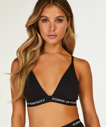 Cutie Triangle Bralette - Black