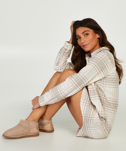 Metallic Slippers - Brown