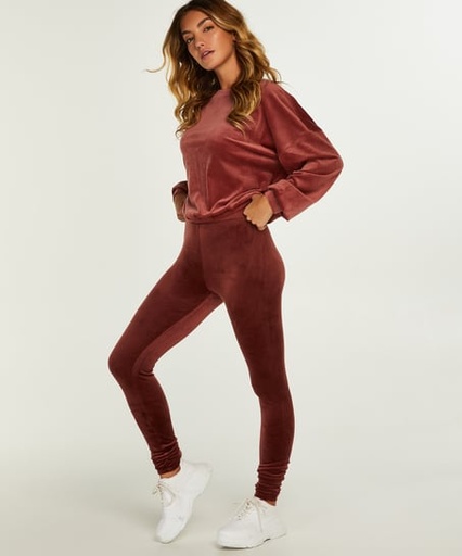 [188121003] Velour leggings - Brown