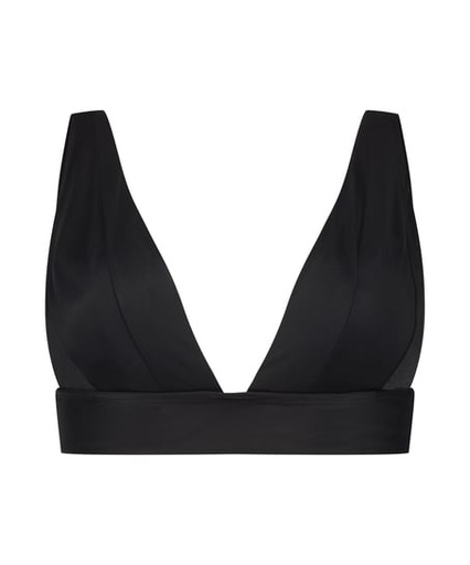 Haut de bikini triangle Luxe - Noir