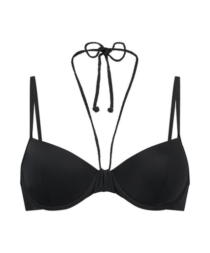 Haut de maillot de bain rembourré à armatures Luxe - Noir