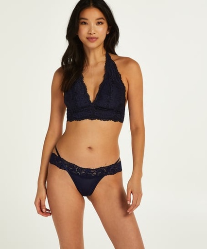 [194041005] Elliena Extra Low V Thong - Blue
