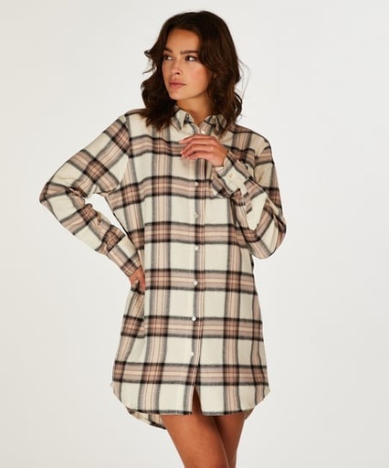 [200324002] Menshirt nightshirt Jersey - Beige