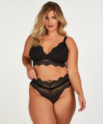 Renee High Leg Brazilian - Black
