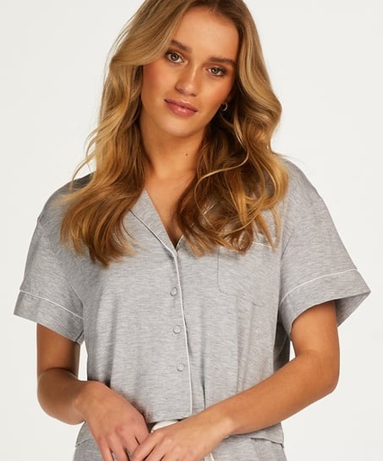 [201750003] Essential Jersey Short-Sleeved Jacket - Gray