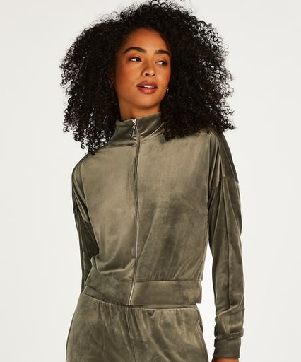 [201788003] Velours top - Green