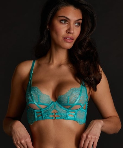Monet Non-Padded Longline Underwired Bra - Green
