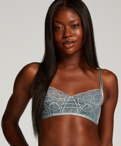 Luna Non-Padded Underwired Bra - Blue
