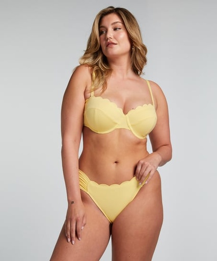 Slip de Bikini Rio Scallop - Jaune
