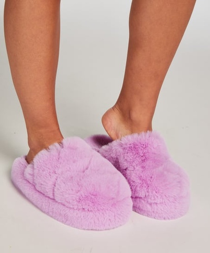 [203794002] Madeline Fur Slippers - Purple