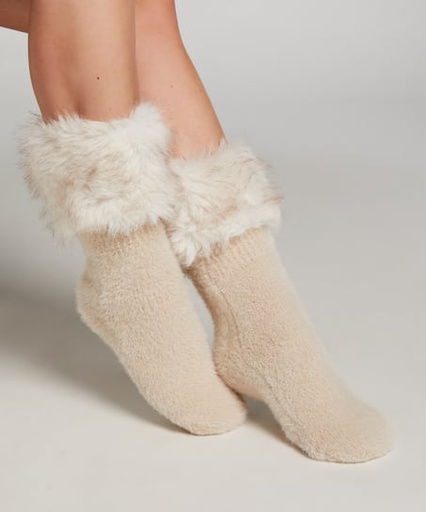 [204288001] Boot Socks - White