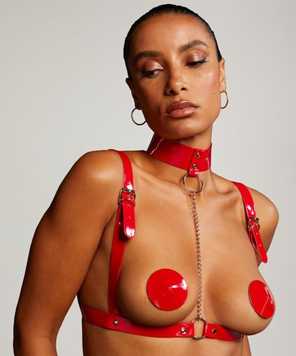 Harnais ras-de-cou Private - Rouge