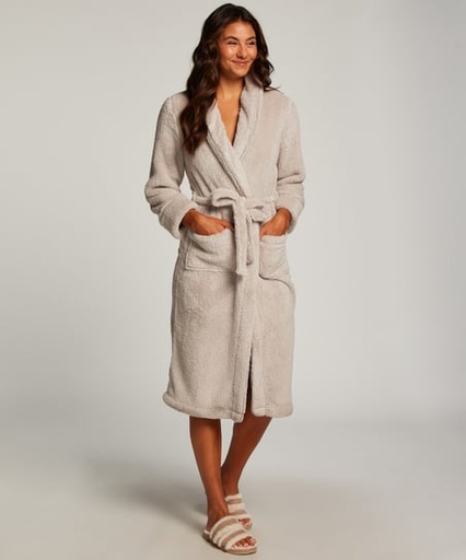 [204831003] Peignoir Fleece - Marron