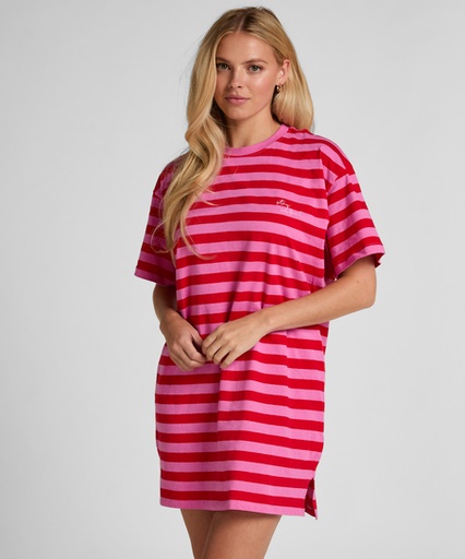 Chemise de nuit à col rond - Rose