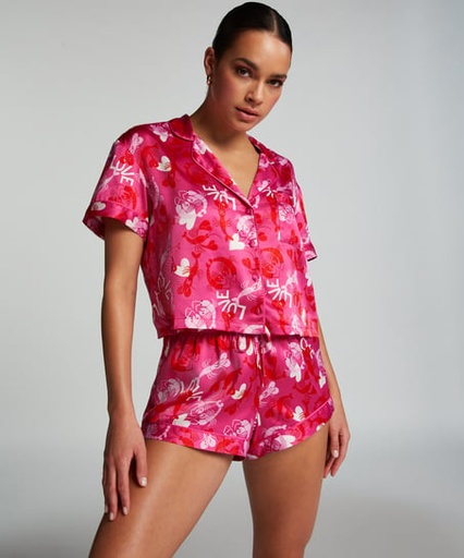 [205084002] Short de pyjama Satin - Rose