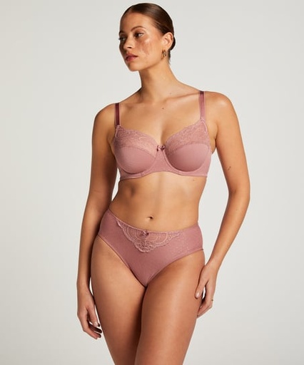 Slip taille haute Sophie - Rose