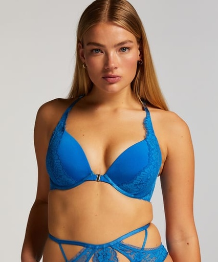 Soutien-gorge à armatures préformé push-up Milaan - Bleu