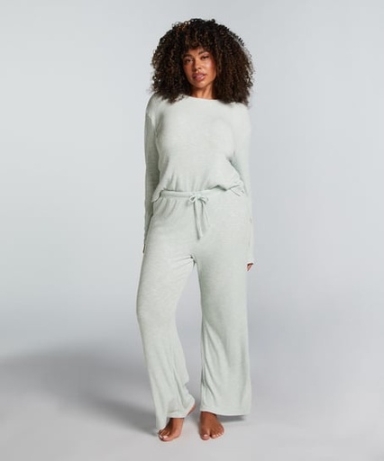 Pantalon de pyjama Pointelle - Vert